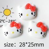 20MM KT cat  Resin snap button charms
