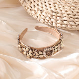 Retro Baroque Palace Style Flower Hair Hoops and Water Diamond Hair Accessories
