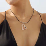 Hollow Love Pendant Necklace