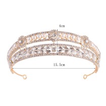 Alloy Crystal Crown Wedding Ball Party Bridal Crown