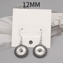metai Earrings fit 12MM Snaps button jewelry wholesale