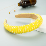 Handwoven beaded headband Baroque sponge hair accessories