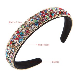 Colorful full diamond anti slip headband hair accessories