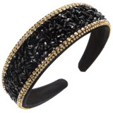 Baroque rhinestone headband, sparkling imitation diamond crystal headband, elegant and elegant hair accessory