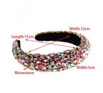 Set with diamond sponge wide edge Baroque headband hair accessories