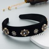 Baroque pearl water drill bit headband accessories