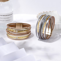 Bohemian multi-layer hand woven bracelet