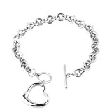 Stainless steel love pendant bracelet necklace