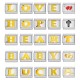 Free splicing English letters DIY Italian charm bracelet