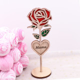 Wood Mama Rose laser cut wood as a Mother's Day gift