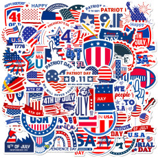 50 American Independence Day personalized graffiti stickers, car luggage, water cup waterproof stickers