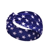 US Flag Independence Day Star Knot Sweat Absorbing Yoga Running Decoration Party Headband