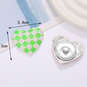 20MM Drip Oil Pearl Love snap button charms