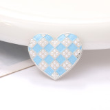 20MM Drip Oil Pearl Love snap button charms