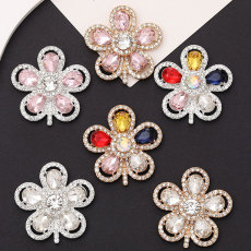 20MM Water droplet flower  snap button charms