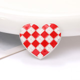20MM Drip Oil Pearl Love snap button charms