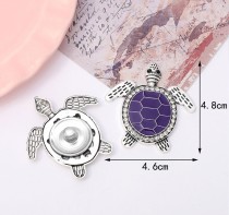 20MM Dripping Oil Turtle snap button charms
