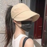 Spring/Summer Empty Top Duck Tongue Hat Can Hang a Mask Outdoor Sunshade Hat Thin Quick Drying Sun Protection Hat
