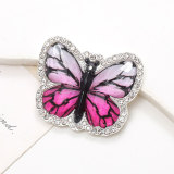 20MM Colorful Butterfly snap button charms