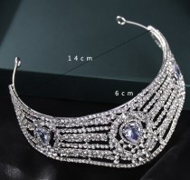 Alloy Crystal Crown Wedding Ball Party Bridal Crown