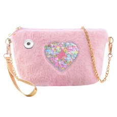 Love Plush Handbag Crossbody Bag fit 20MM  Snaps button jewelry wholesale