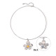 Stainless steel flower necklace