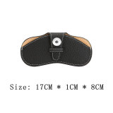 Portable sunglasses bag, glasses case, glasses protective cover, glasses bag fit 20MM  Snaps button jewelry wholesale