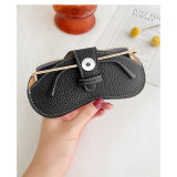 Portable sunglasses bag, glasses case, glasses protective cover, glasses bag fit 20MM  Snaps button jewelry wholesale