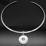 Stainless steel collar necklace fit 20MM chunks snaps jewelry