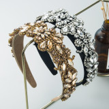 Baroque sponge full diamond  headband hair accessories