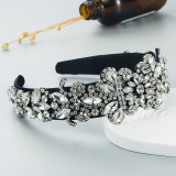 Baroque sponge full diamond  headband hair accessories