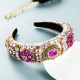 Baroque sponge full diamond  headband hair accessories