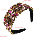 Baroque sponge full diamond  headband hair accessories