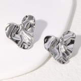 Stainless steel love earrings