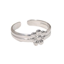 Stainless steel flower ring