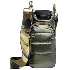 Portable down bottle cover, fashionable insulation cup cover, multifunctional water bottle protection bag, outdoor waterproof crossbody bag