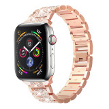 44/42/45/49MM Suitable for Apple Watch Straps with Metal Stainless Steel Diamonds (excluding dial)