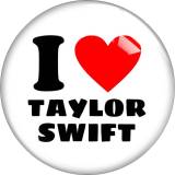 20MM I love Taylor Swift glass snap button charms