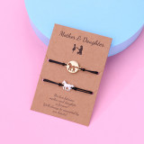 Hollow Unicorn Parent Child Bracelet Set Mother's Day Gift