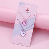 Mother's Day Parent Child Set Necklace Love Spray Painting Letter Necklace Gifts Mom