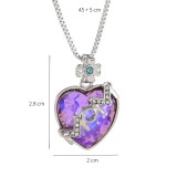 Mother's Day Gift Flower Love Colorful Diamond Set MOM Necklace