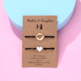 Love hollow handmade woven bracelet as a Mother's Day gift