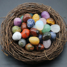 20mm crystal agate stone mini Easter egg