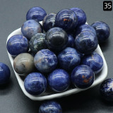 Natural Amethyst Agate DIY Stone Ball with No Hole 20mm