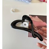 Temperament matte, love to grab and clip shark clips, hair accessories fit 18MM Snaps button jewelry wholesale