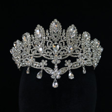 Alloy Crystal Crown Wedding Ball Party Bridal Crown