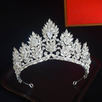 Alloy Crystal Crown Wedding Ball Party Bridal Crown