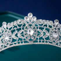 Alloy Crystal Crown Wedding Ball Party Bridal Crown