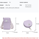 Crossbody bag, leather shoulder bag, trendy mobile phone bag, minimalist mother and child bag fit 20MM  Snaps button jewelry wholesale