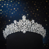 Alloy Crystal Crown Wedding Ball Party Bridal Crown